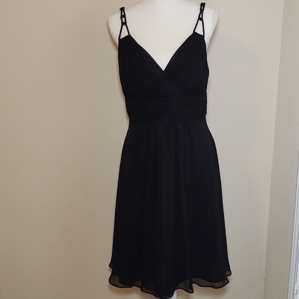 Dusk Collection Women's Black Chiffon Party/Prom Dress - Picture 3 of 6